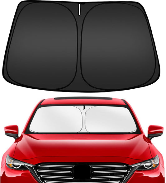 ARISMOTOR Windshield Sun Shade for Mazda CX-9 CX9 2016-2025, Custom Fit Foldable Front Window Sunshade Sun Visor Protector, Block UV Rays Keep Your Car Cooler