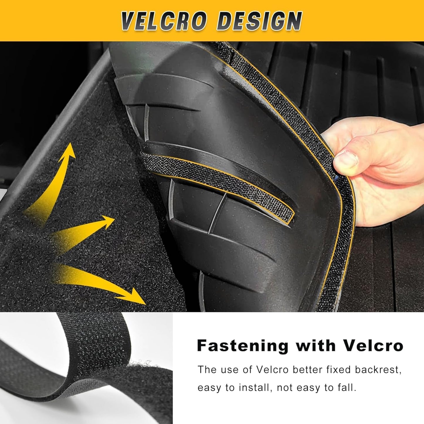 2016-2021 2022 HRV Floor Mats & Cargo Liner & Backrest Mat Fit for Honda HR-V AWD Model: All Weather Protection Floor Liner 1st & 2nd Row Full Set Car Liner Trunk Mat HRV Accessories