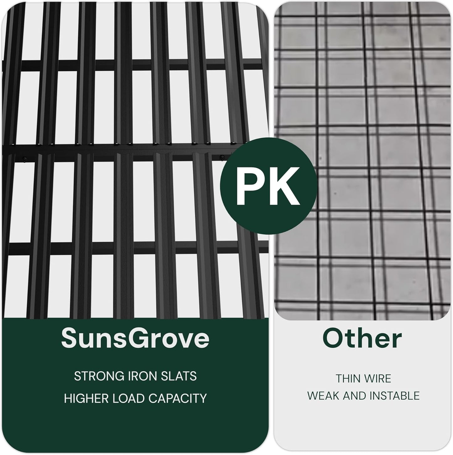 SunsGrove 3x8 Garage Storage Overhead Rack Organization, Adjustable Ceiling Mounted Storage Racks, 800LBS Weight Capacity, 22"-40" Ceiling Dropdown, 2 Pcs, Black