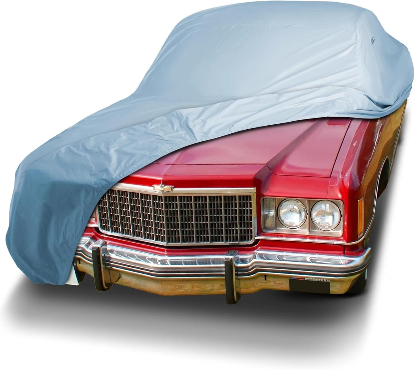 iCarCover Premium Car Cover for 1977-1990 Chevy Caprice 2-Door, 4-Door Heavy Duty Waterproof All-Weather Automobiles Custom Fit Indoor Outdoor UV Snow Protection Covers with Straps and Bag