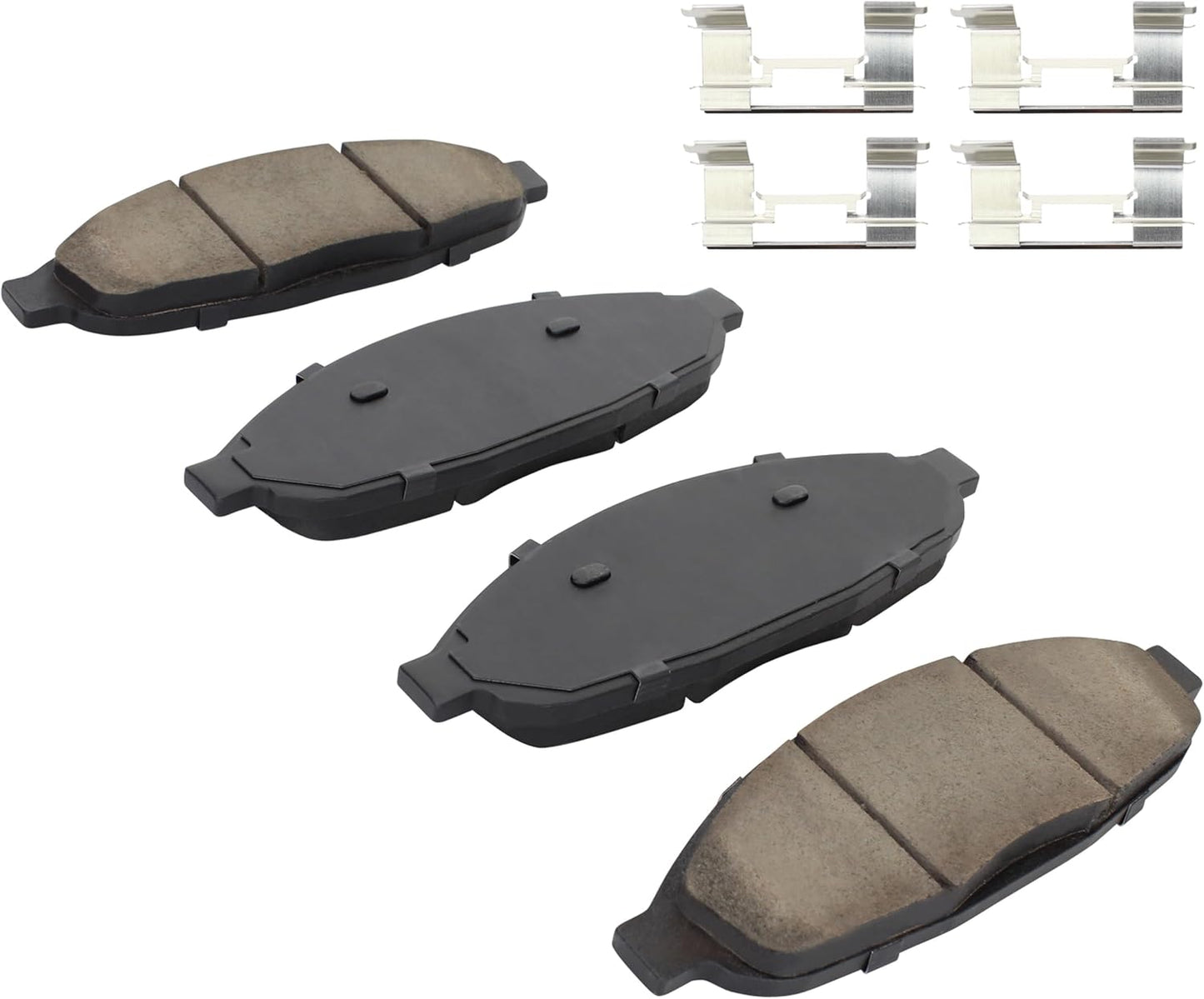 Premium Semi-Metallic Front Brake Pads (1001-0997M) Compatible with Chrysler Pacifica 2004-2008