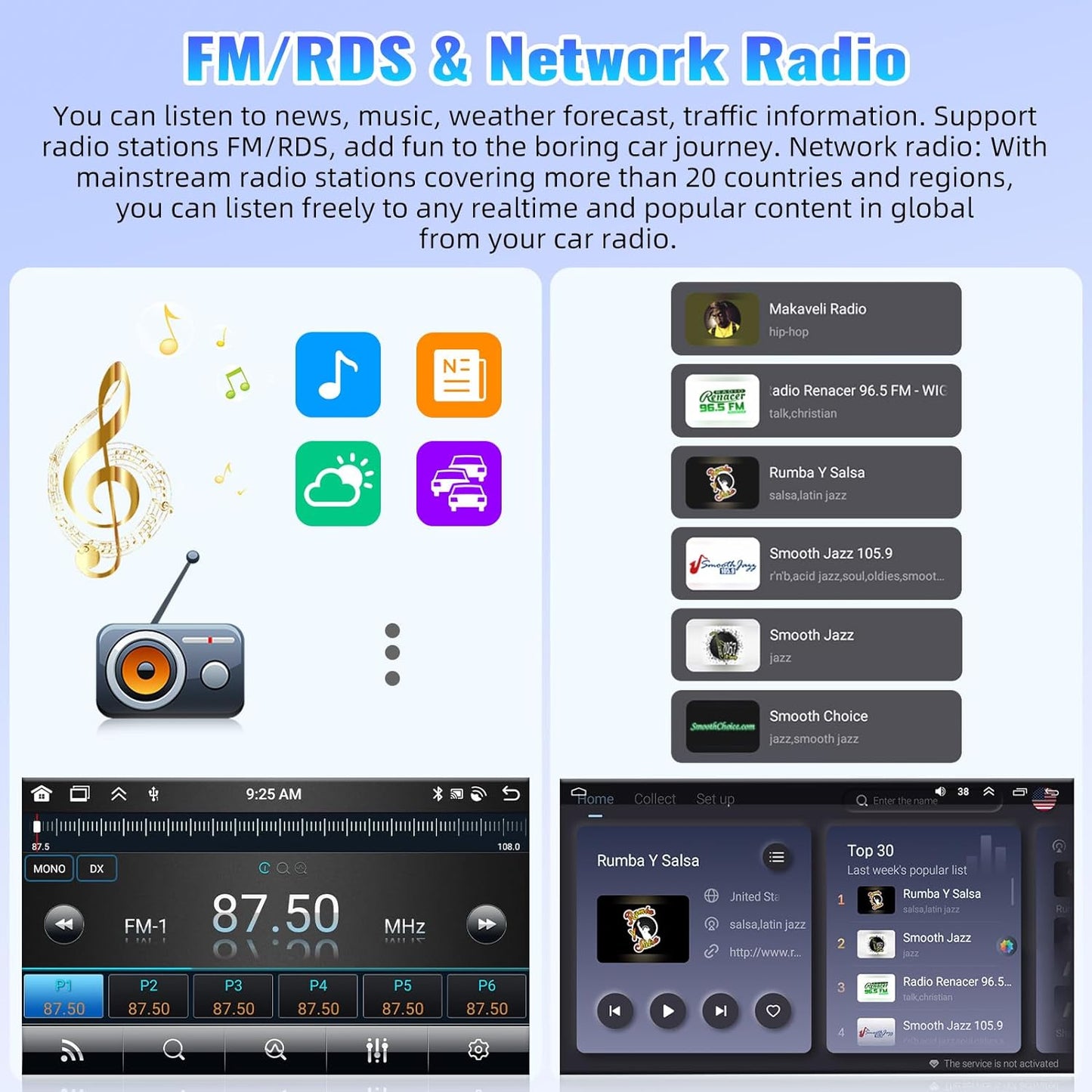 SIXTOP [8-Core 2+64G] Android Car Stereo for Hyundai Tucson IX35 2010-2015 with Carplay Android Auto 59 Theme 10.1 inch Touch Screen Bluetooth 5.0 FM/RDS Network Radio DSP 32EQ AI Voice GPS