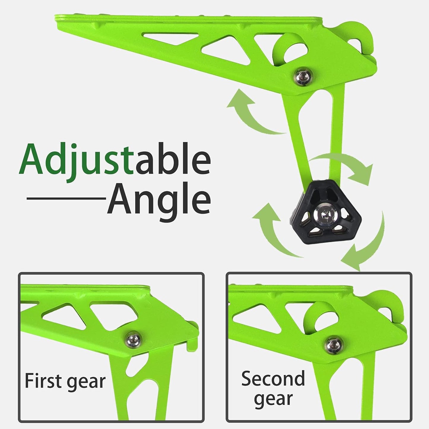 TOOENJOY Universal Fit Car Door Step, Foldable Roof Rack Door Step Up on Door Latch, Both Feet Stand Pedal Ladder, Easy Access to Rooftop for Most Car, SUV, Truck, Max Load 400 lbs(Green