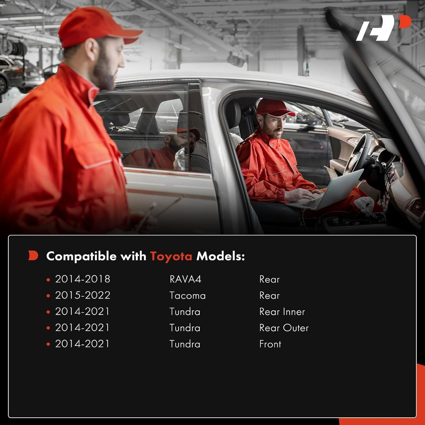 A-Premium Reverse Backup Parking Aid Assist Sensor Compatible with Select Toyota Models - RAV4 2014-2018, Tacoma 2015-2022, Tundra 2014-2021, Replace# 89341-0C010, 89341-0C020