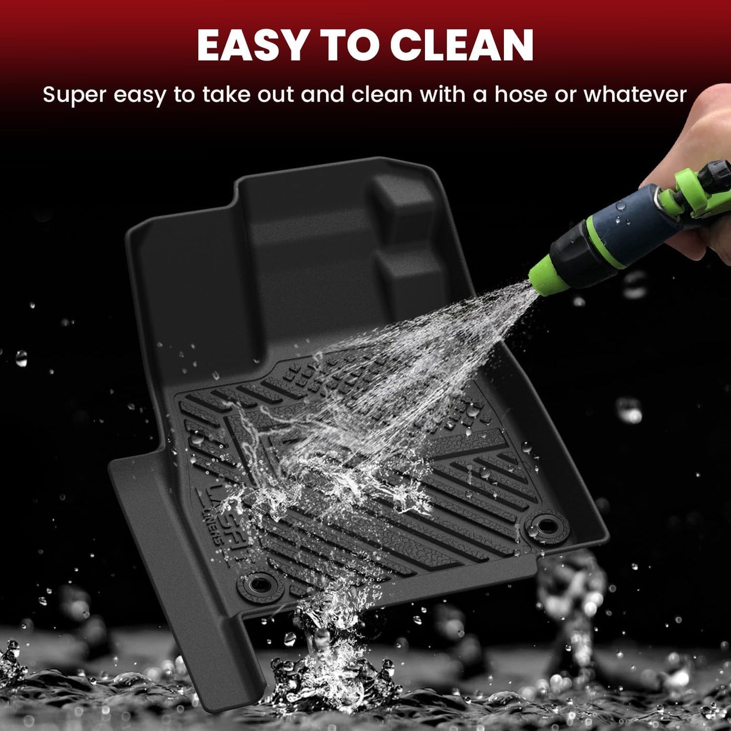 LASFIT Floor Mats & Trunk Mat for Honda Passport 2026, All Weather TPE Custom Fit Passport Floor Liner Accessories, 1st & 2nd Row & Trunk Mat with Backrest Mat Full Set, Black