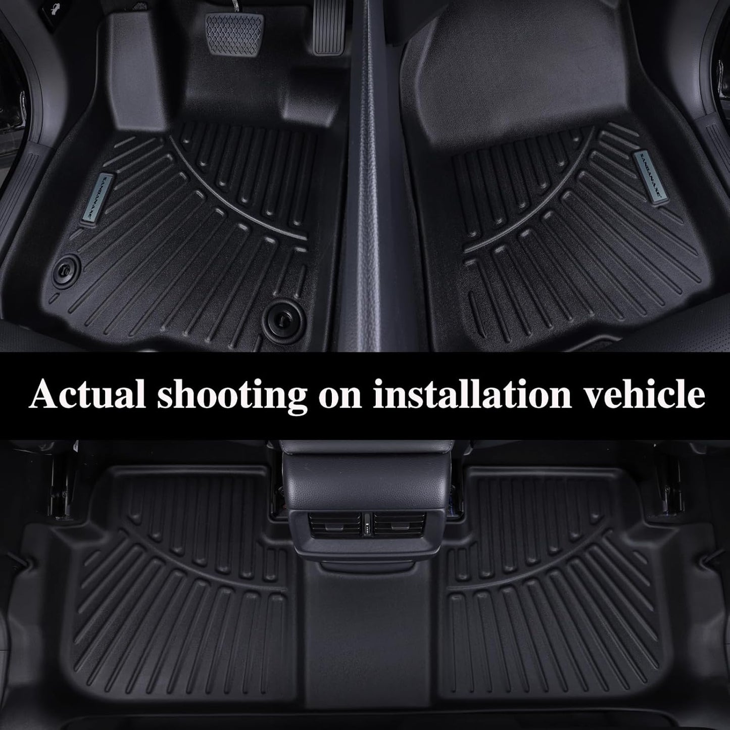 Floor Mats & Trunk Mat for 2025 Jeep Wagoneer S 4xe EV with Backrest Mat TPE All Weather Protection Car Floor Liners with Cargo Liners Accessories