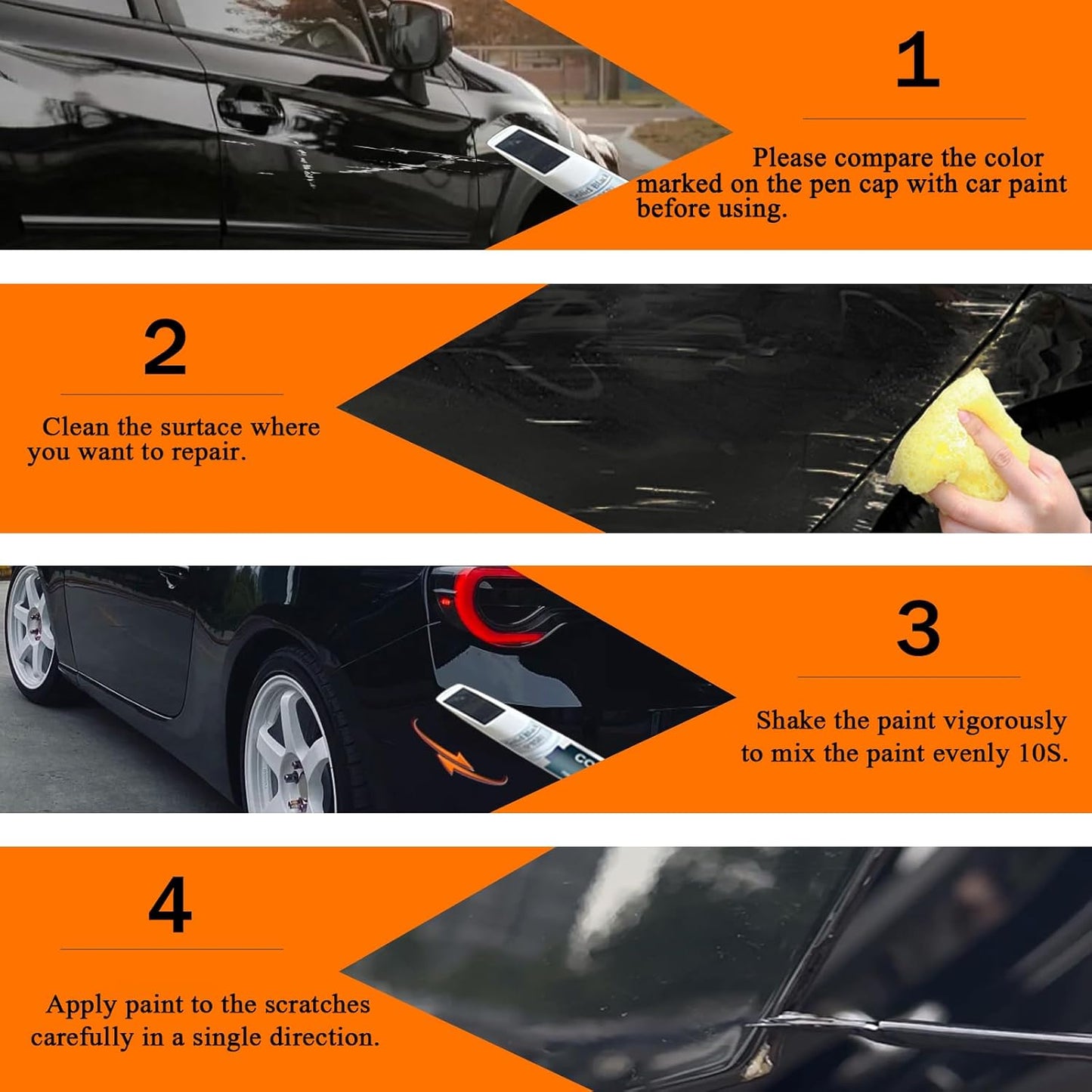 Sapphire Blue Pearl(WCH) Touch Up Paint Compatible with SUBARU, Car Paint Pen Scratch Repair Two-In-One Touch Up Paint, Premium Car Scratch Remover for Deep Scratches