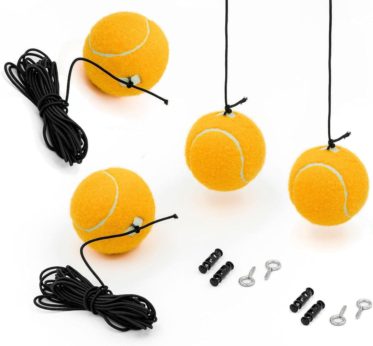 4-Pack Garage Parking Aid Tennis Ball on a String for Garage Parking Precision Parking Guide Garage Car Stop Indicator