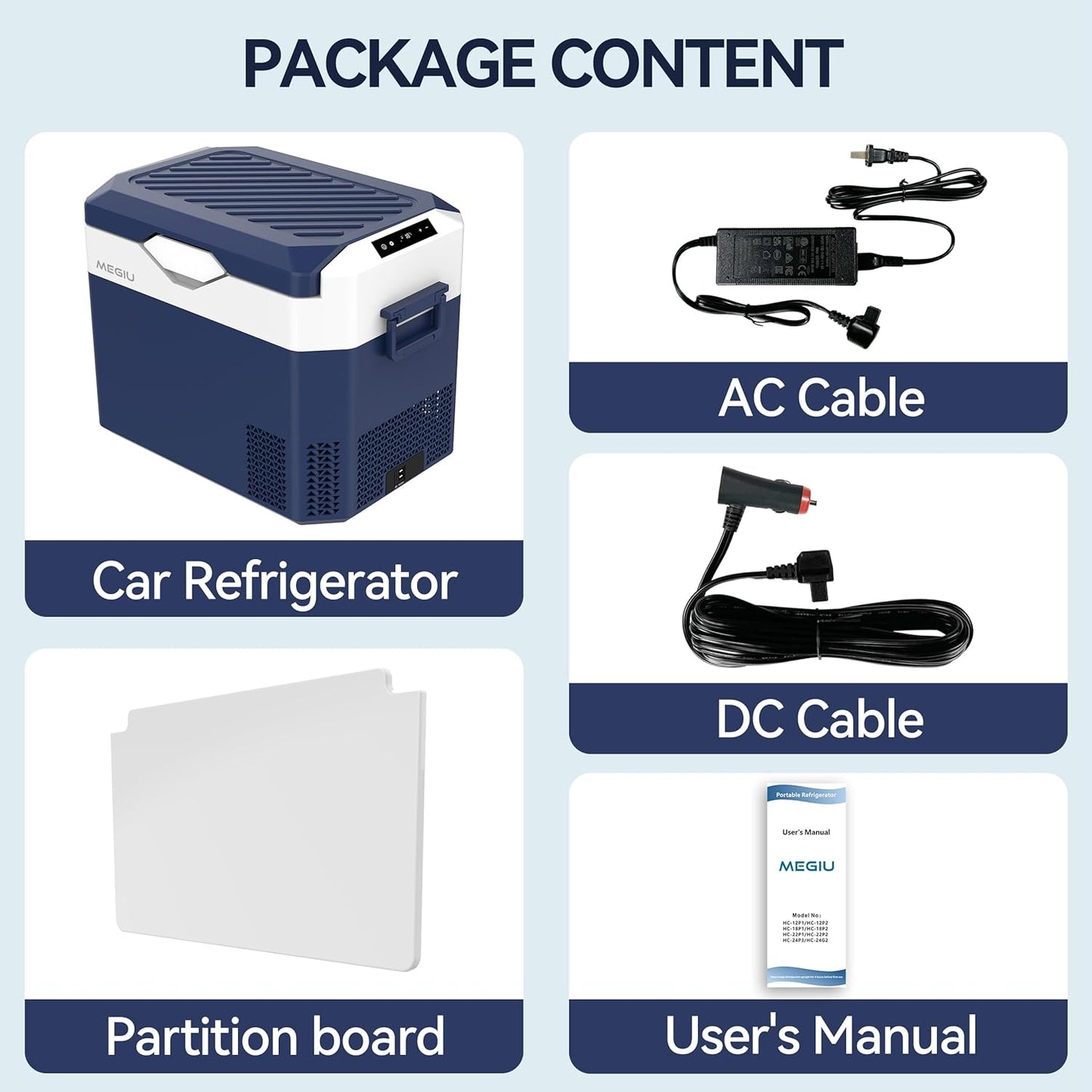 Car Refrigerator Portable 12V Fridge 32 Quart 12 Volt Freezer Compressor Cooler 12V/24V DC 110～240 V AC for Truck Van RV Camper SUV and Home Use