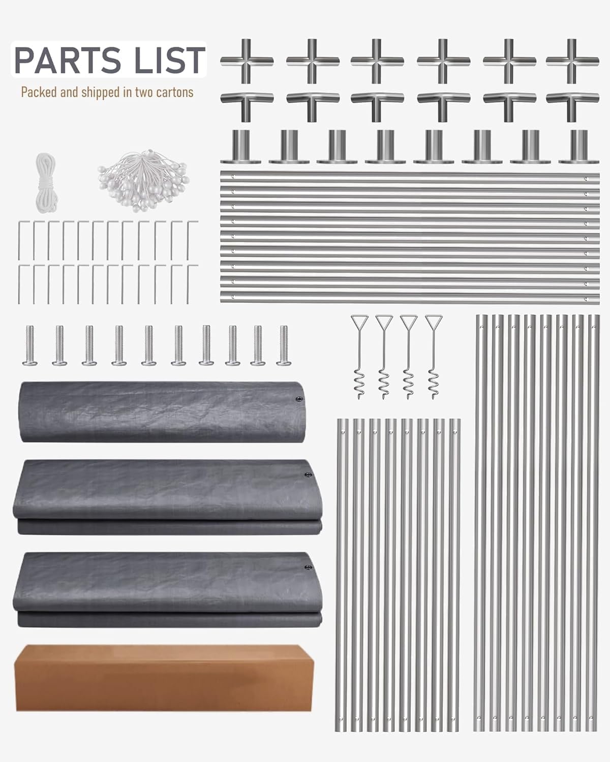 13 x 25FT Heavy Duty Carport with Roll-Up Windows, Portable Garage with Removable Sidewalls & Doors, Portable Car Tent Garage with Roll-Up Windows and All-Season Tarp, for Car, Truck,
