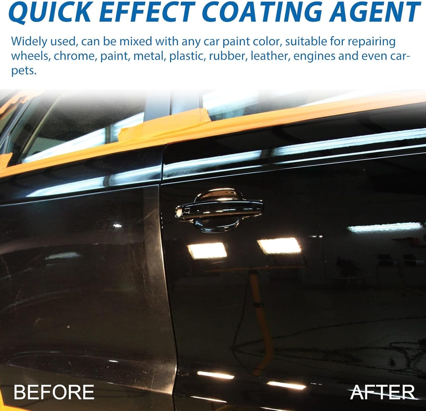 Car Coating Spray, Quick Effect Coating Agent, Quickly Coat Car Wax, Car Scratch Wax Polish Spray Waterless Wash, Easy to Use
