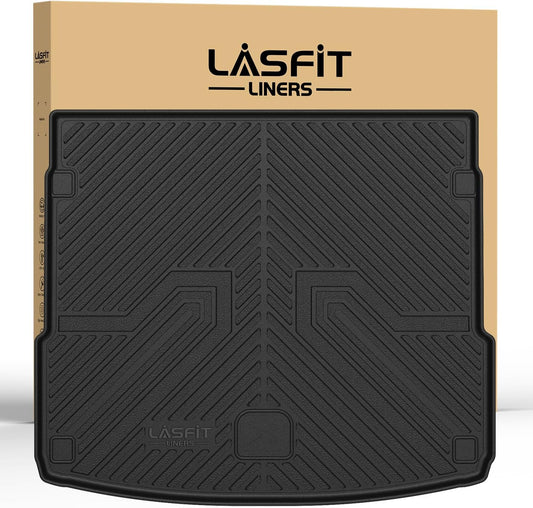 LASFIT Cargo Mat for Audi Q5/SQ5 2018-2025, Custom Fit All-Weather TPE Rubber Trunk Mat for Audi Accessories, Waterproof, Easy to Clean, Black