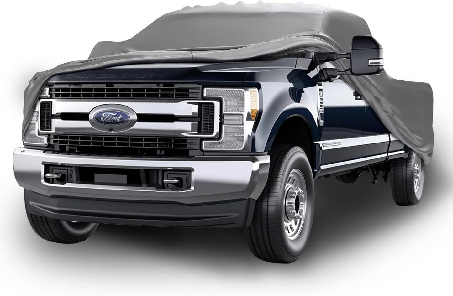 Car Covers Weatherproof Max Truck Cover & Warranty Compatible with Ford 2022-2024 F-350 Crew Cab, 8' & Shell– Outdoor Cover, Prevents Theft with Cable Lock