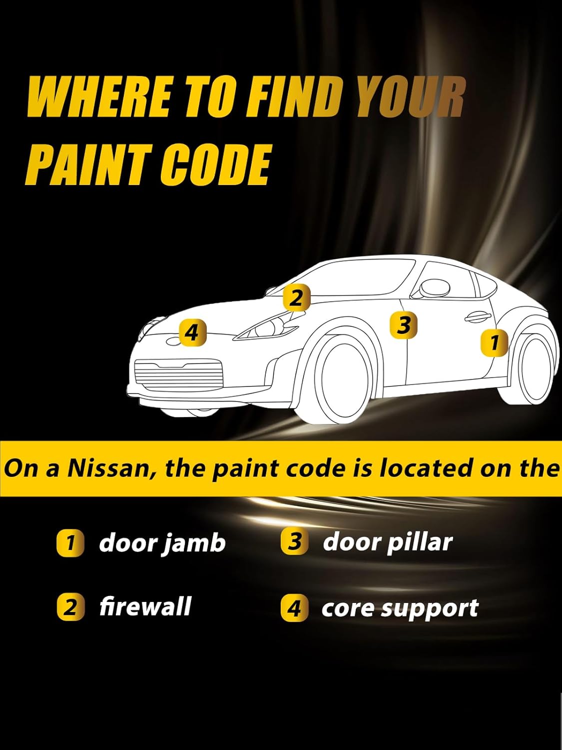 Platinum Graphite Metallic(K51) Touch Up Paint Compatible with Nissan, Exact Match Car Paint Pen Automotive Scratch Repair Remover Kit Quick & Easy Solution for Vehile Chips and Nicks