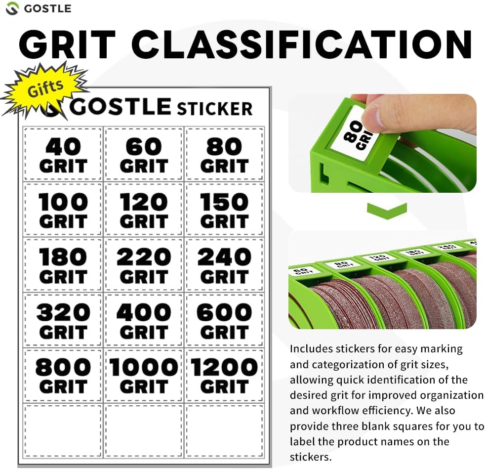 5 Inch Professional Sanding Discs Storage Bins - 10 Bins Set for Efficient Organization, Offset Snap-On Connection, Grit Classification, Space-Saving Design and Versatile Application, Green