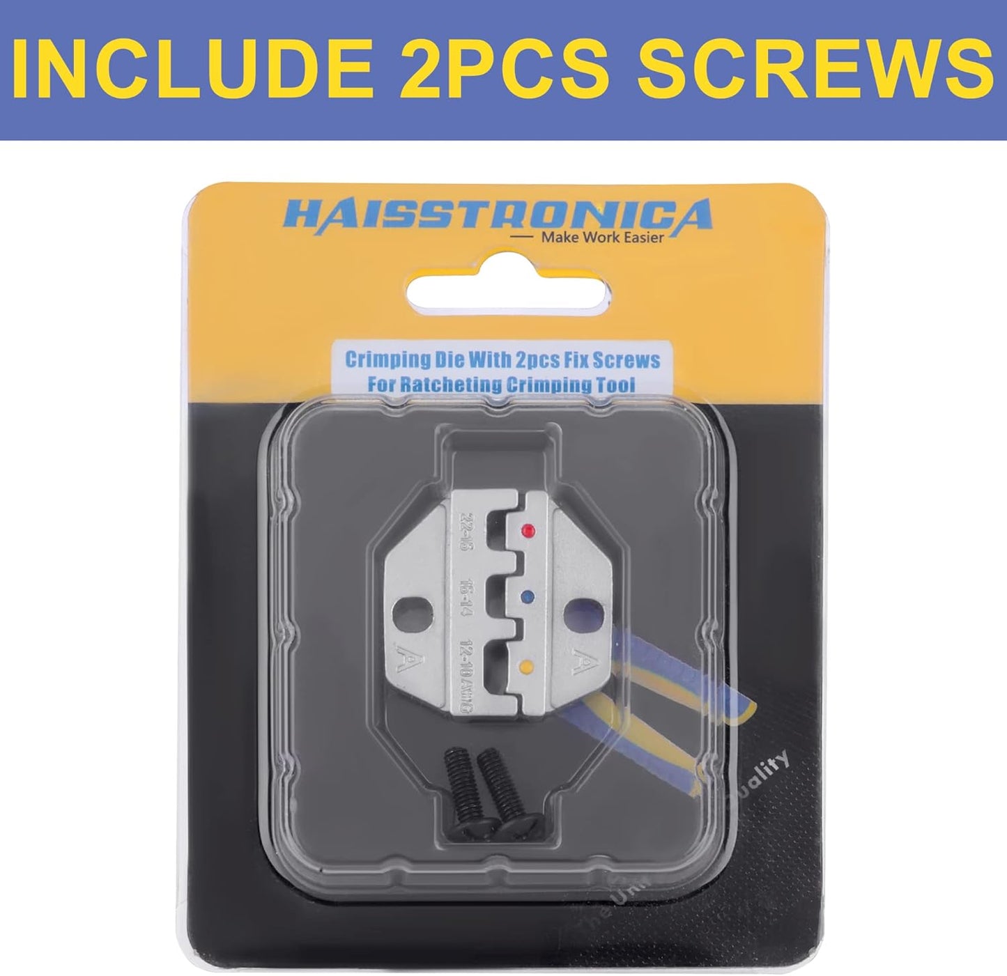 haisstronica Crimping Die for Heat Shrink Connectors,22-10 AWG