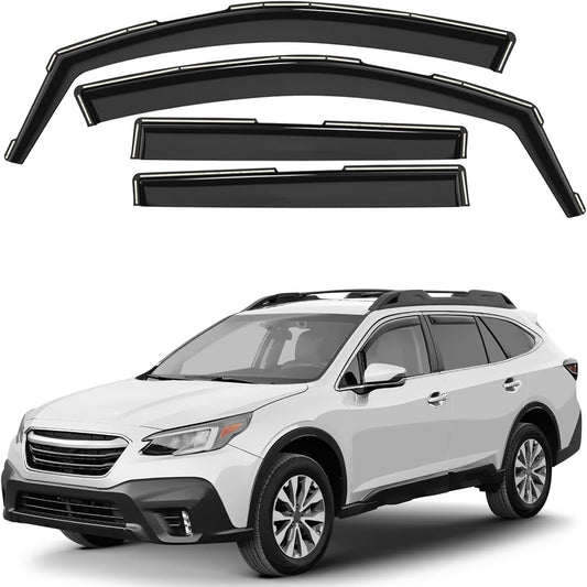 Window Deflectors Smoke Tinted in-Channel Side Window Vent Visor Deflectors Rain Guards Compatible with Outback 2020-2025 - 4pcs. GW0884