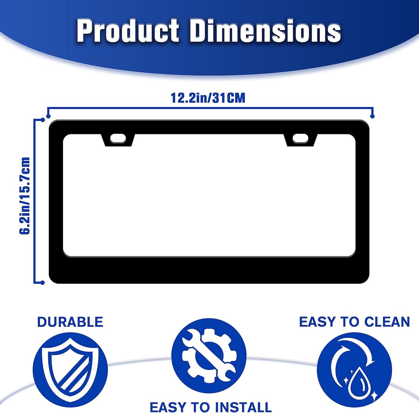 Pink Bow License Plate Frame Cute Bow License Plate Holders Funny Stainless Steel Auto Accessory Bracket 2 Hole with Screws Universal Us Car License Plate Frames 6x12 Inch for Women Men