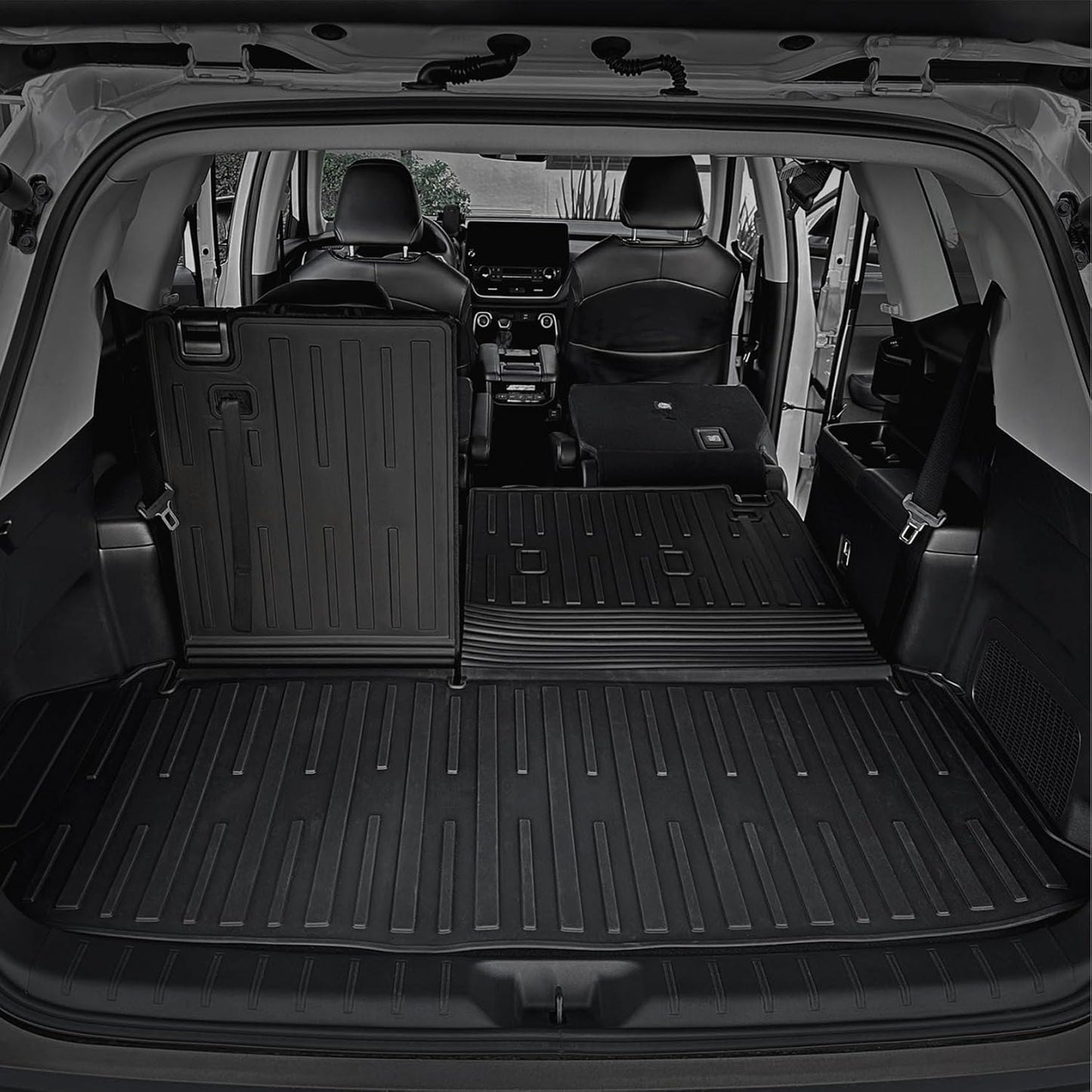 Floor Mats for Grand Highlander Accessories, Cargo Liner with Floor Mats 7 Seater for Toyota Grand Highlander Accessories 2024 2025