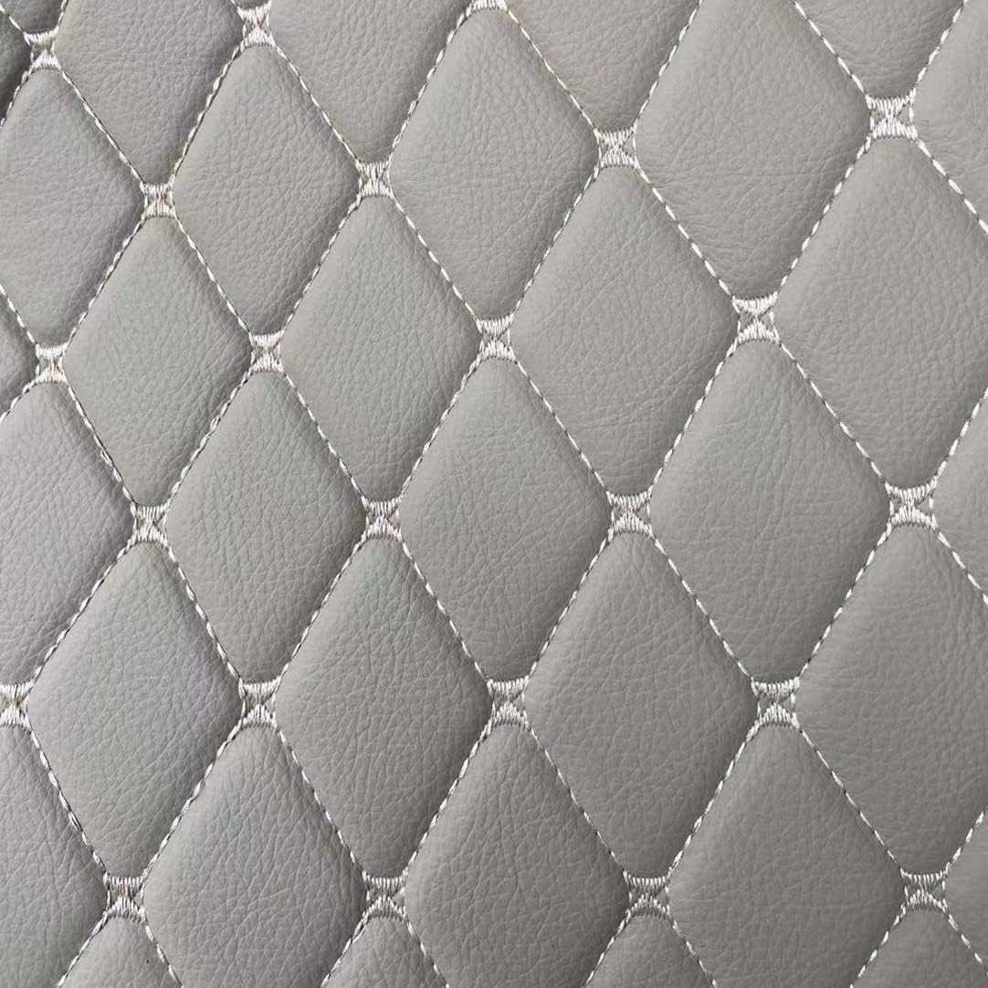 Custom All-Weather Protection Luxury Leather Floor Mats for Cars SUVs Trucks According Anti-Slip Leather Floor mats ﻿ (11,Gray)