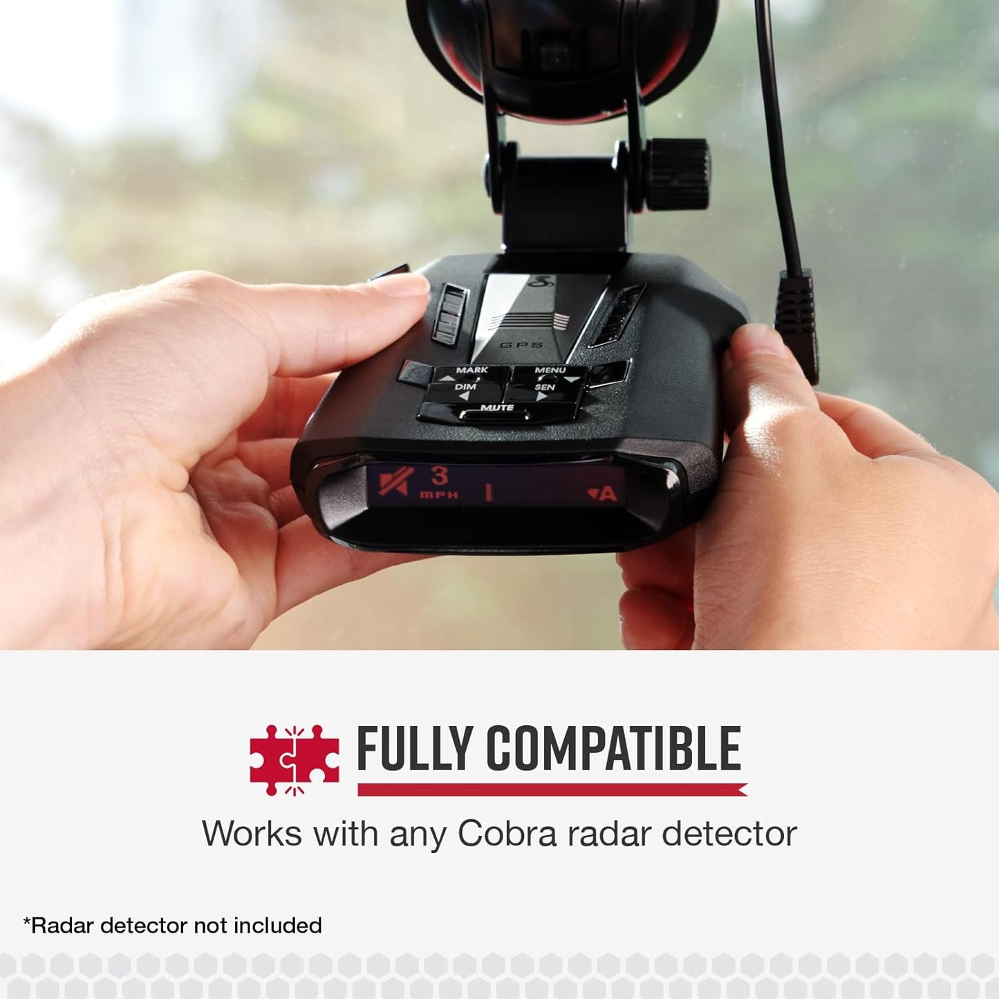 Cobra Radar Detector Direct Hardwire Kit to Barrel Connector Power Cord for Easy Custom Installation, Compatible RAD350 380 450 480i and 700i