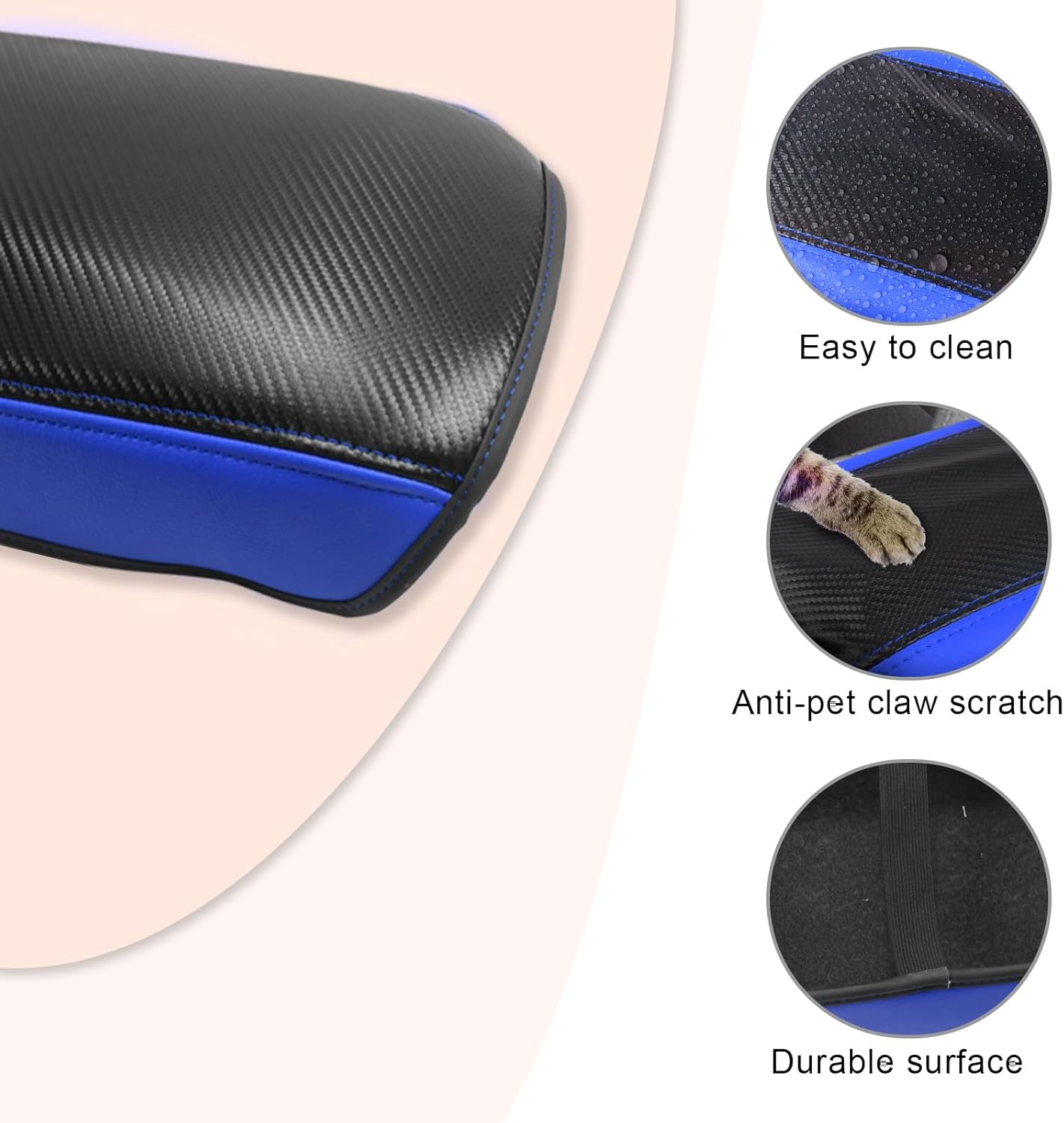 CDEFG for Mitsubishi Outlander 2022 2023 2024 2025 SE, Black Edition, SEL Car Armrest Cover, Center Console Protector Pad Arm Rest Box Cushion Mat Interior Accessories (Not for Outlander Sport)