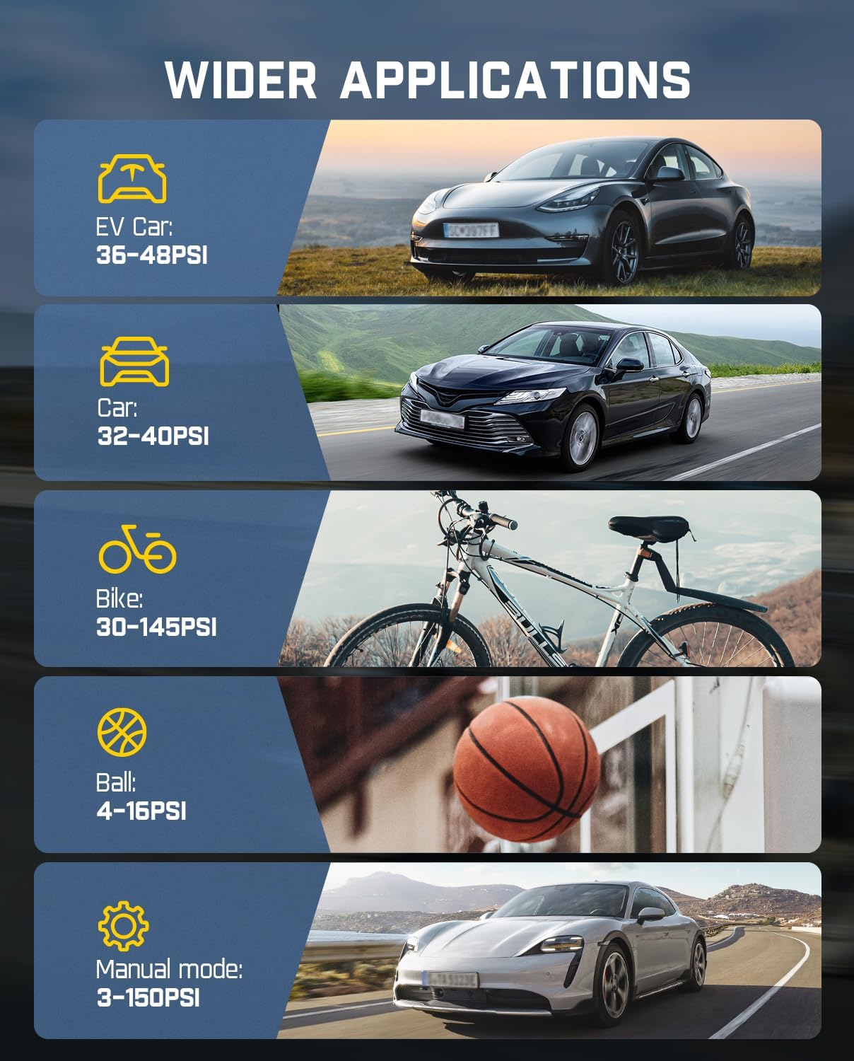 Fanttik X8 APEX EV Tire Inflator Portable Air Pump, 2X Faster Inflation, 150PSI Cordless Air Compressor with Powerful Battery, Fits Electric Cars, Cars, Motorcycles, Bikes, Balls