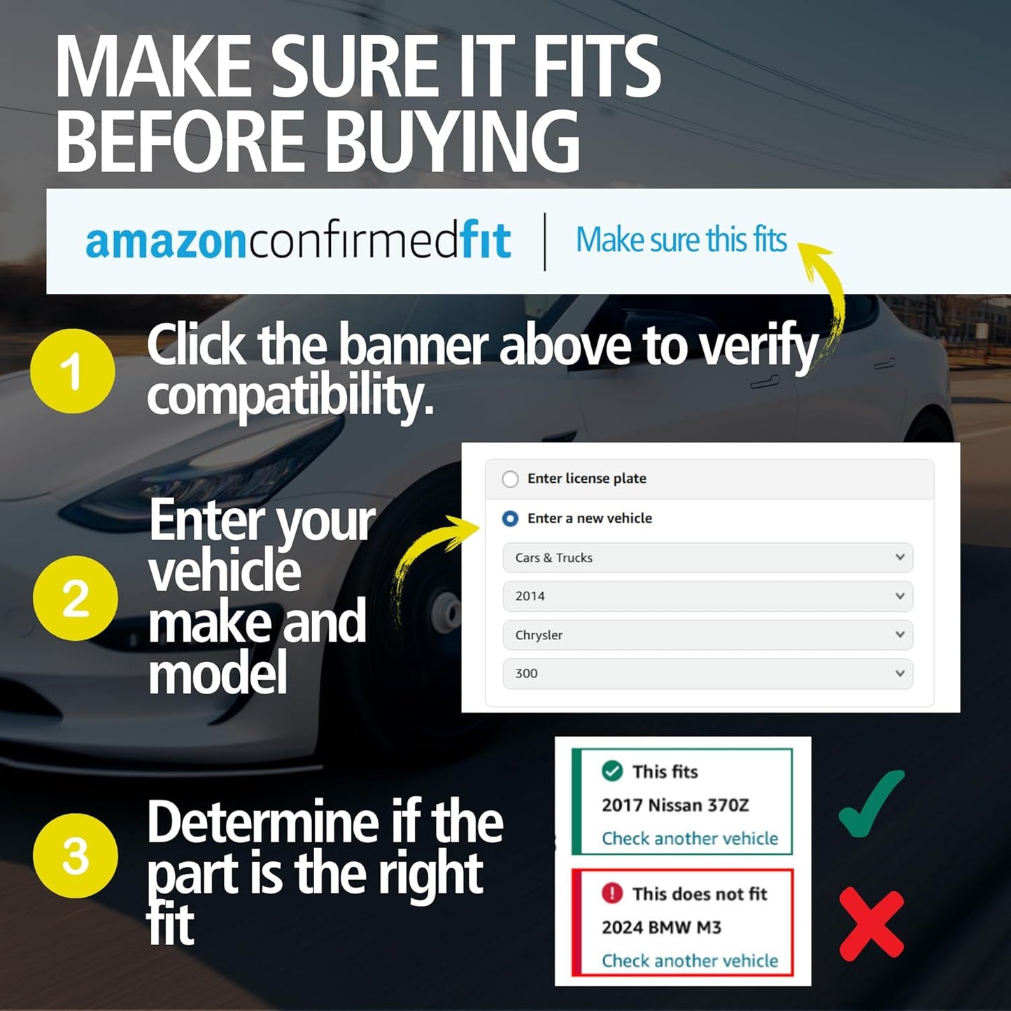 Premium Semi-Metallic Front Brake Pads (1001-1405M) Compatible with Cadillac ATS 2016-2019, Cadillac CTS 2009-2015, Chevrolet Camaro 2012-2021, Chevrolet Corvette 2015-2019