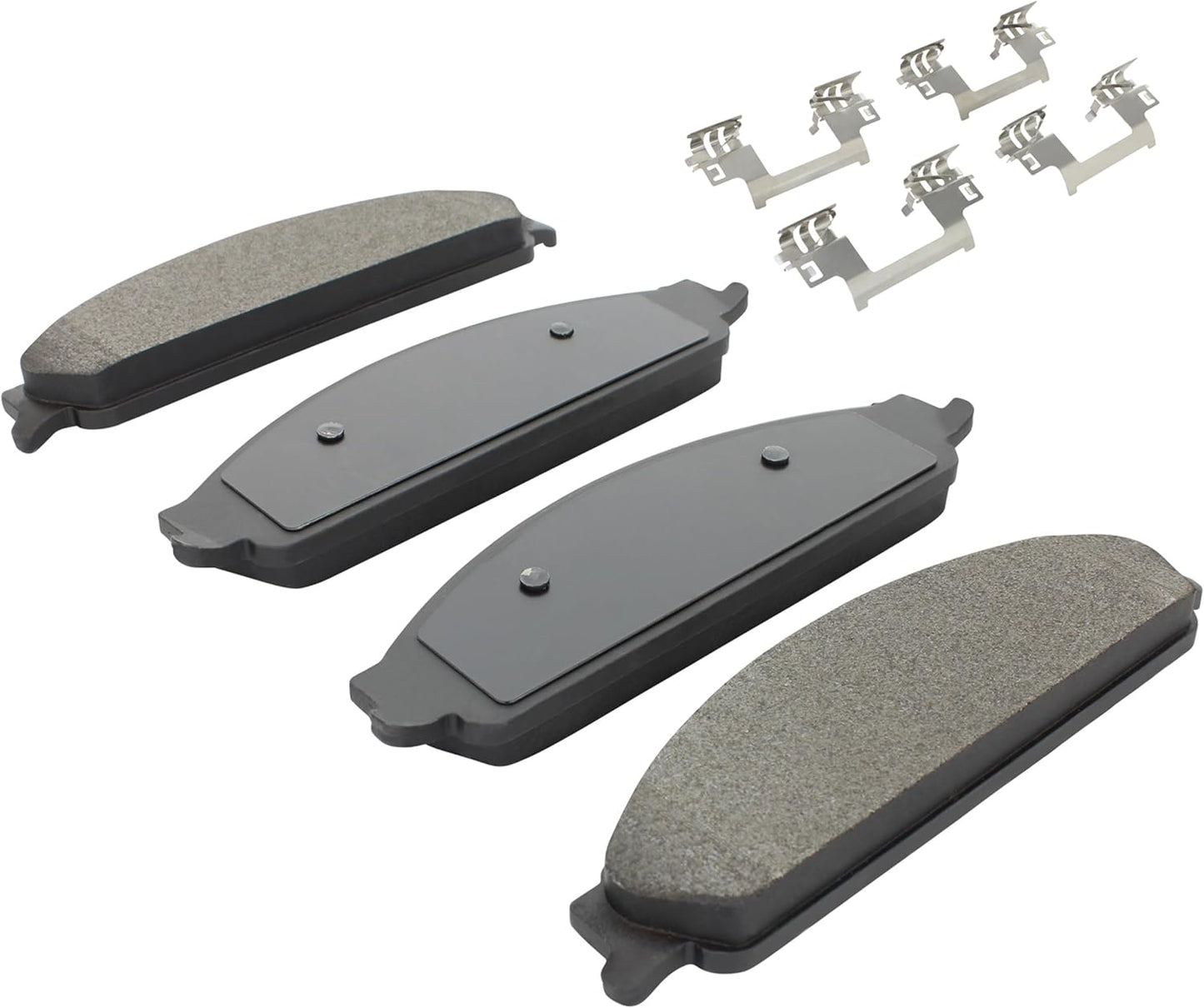 Premium Semi-Metallic Front Brake Pads (1001-1070M) Compatible with 2005-2009 Ford/Mercury (Five Hundred/Freestyle/Montego/Sable/Taurus/Taurus X)