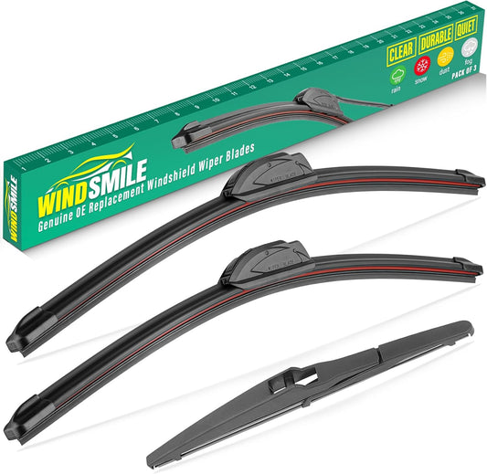 26" 14" 8" Windshield Wiper Blades Replacement for Scion xD 2008 2009 2010 2011 2012 2013 2014 Premium All Weather Front Rear Wipers Set - OEM Quality (Pack of 3)