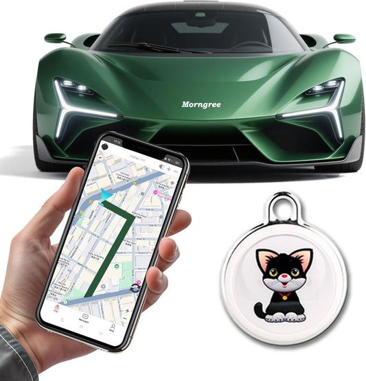 2025 New GPS Tracker for Vehicles,Car Portable Real Time GPS Tracking Device,Full Global Coverage Location Tracker for Car,Kids,Dogs.Long Standby/No Monthly Fee/No SIM Card Required/No Subscription