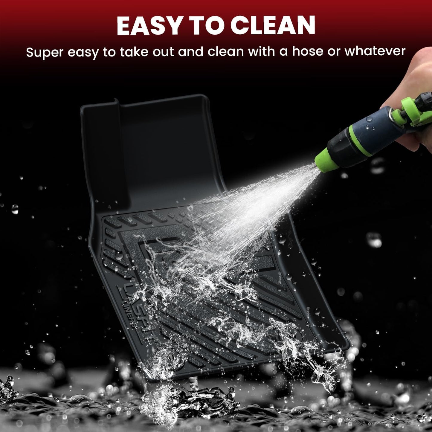 LASFIT Floor Mats & Trunk Mat Fit for Mazda CX50 2025 2024 2023 (Not for Hybrid) Custom Fit CX 50 Floor Liners TPE All Weather Car Mats Accessories, 1st & 2nd Row & Cargo Mat for CX-50-Black