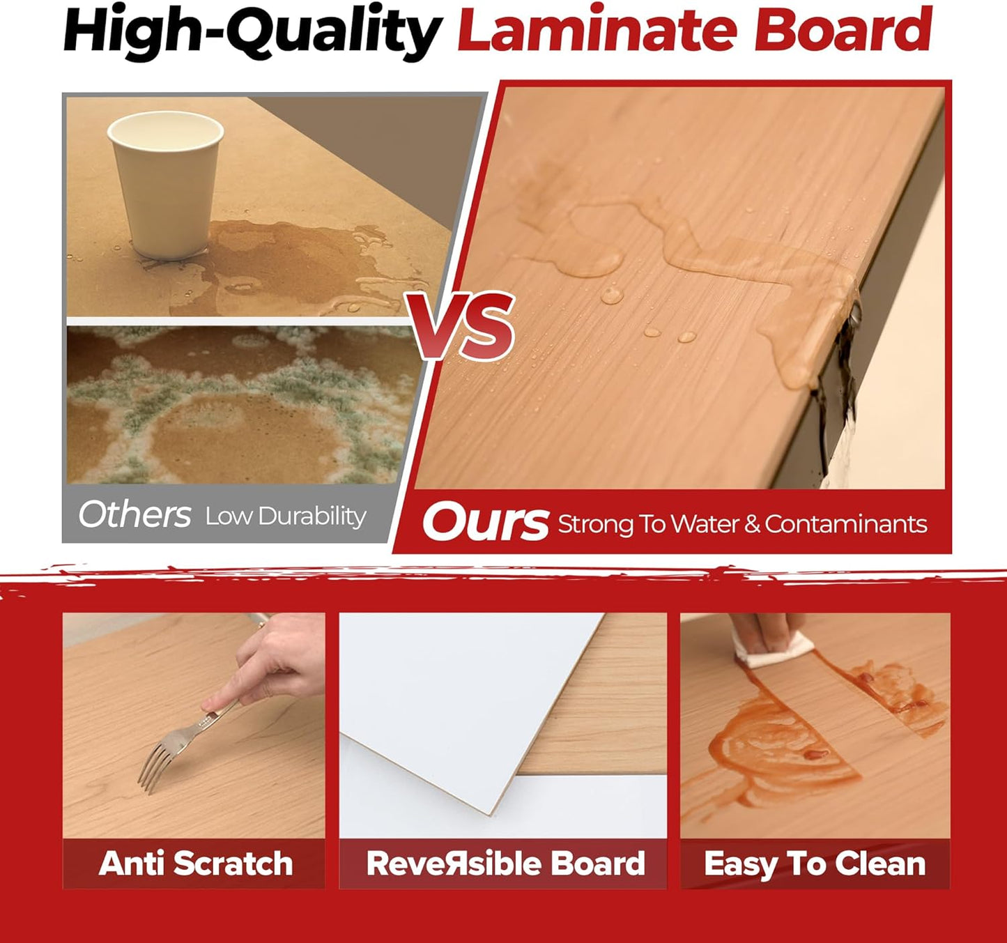 HOMEDANT 5 Tier Laminated Boltless Heavy Duty Garage Storage Adjustable Wide Size Metal Shelving Unit Utility Rack Shelves Organization Multipurpose Shelf Shed Warehouse 47.7"W x 18.2"D x 71.3"H 2Pack