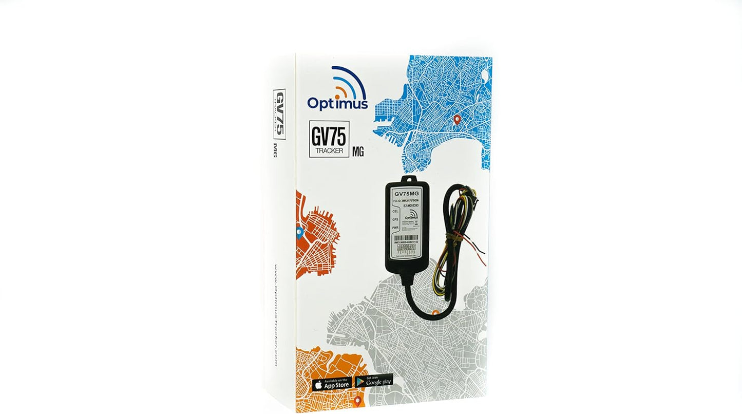 Optimus GV75MG Waterproof Wired GPS Tracker for Motorcycles, Boats, Machinery, Assets