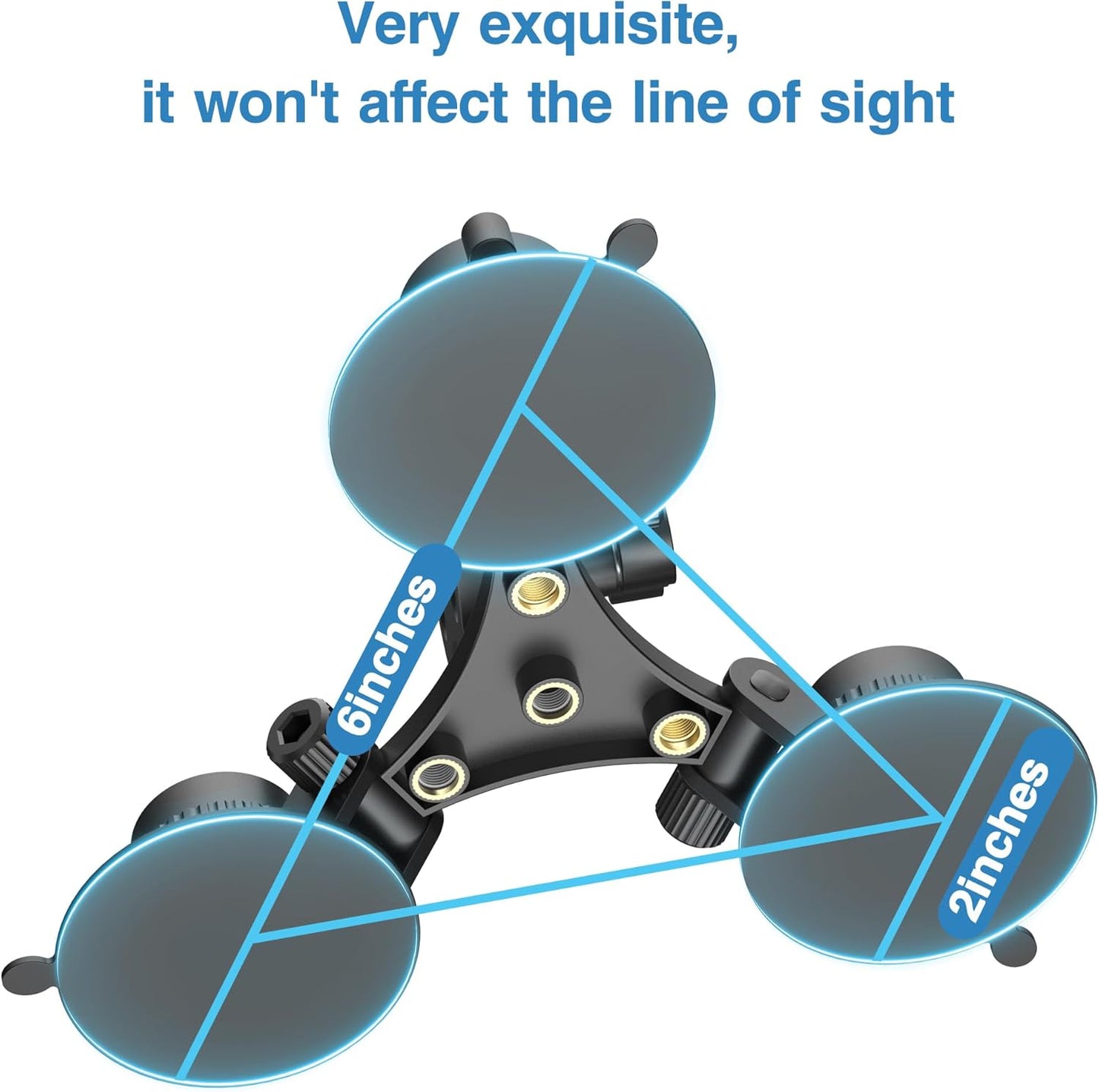 Radar Detector Mount, Triangular Suction Cup Mount,Windshield Radar Detector Suction Cup Bracket Suitable for Uniden Radar detectors