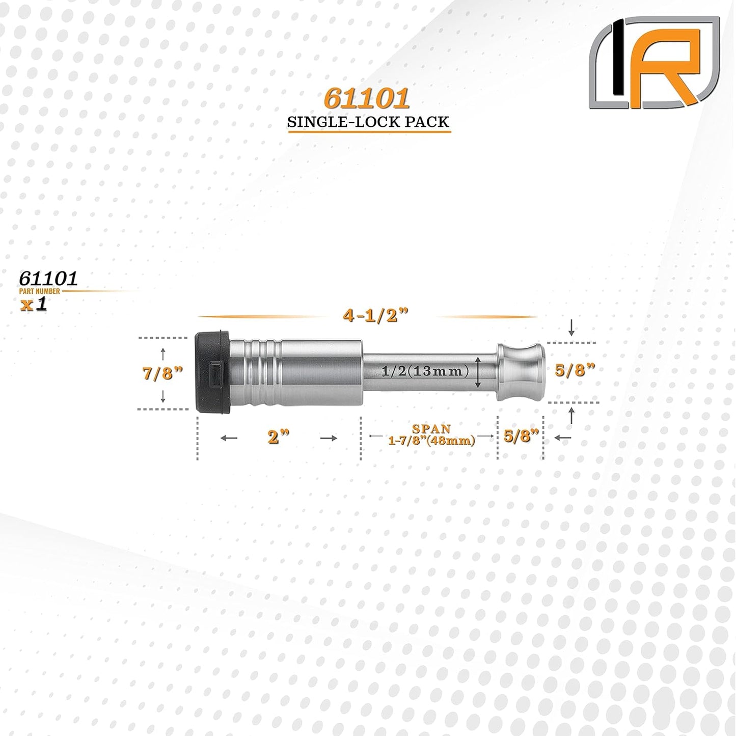 61101 | Receiver Lock for 1.25" Receiver - Class I & II