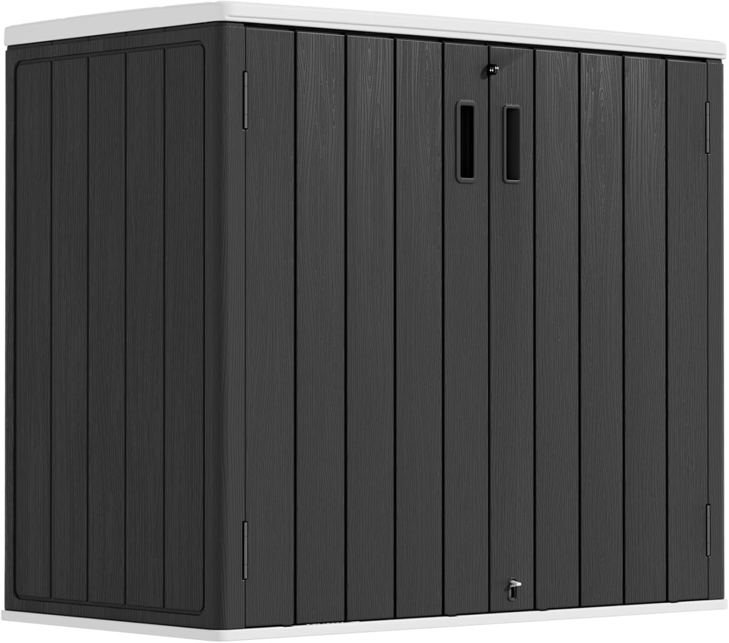 37Cu.ft Outdoor Storage Shed Waterproof,Horizontal Outdoor Storage Cabinet for Patio & Garden Shed, Garage, Pool Storage.