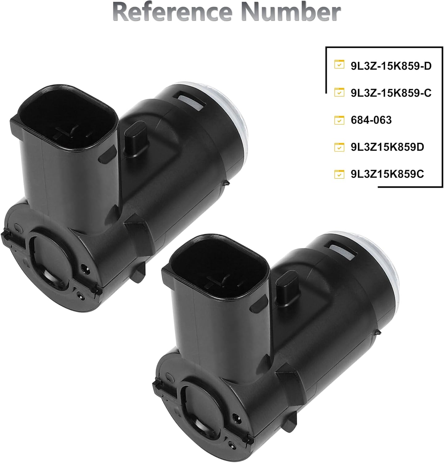 Backup Sensor Reverse Bumper Parking Assist Sensors Compatible with 2009-2014 Ford F-150 2010-2014Lincoln Mark LT Replaces# 9L3Z-15K859-D（4PCS）