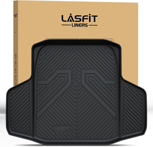 LASFIT Trunk Mat for Honda Accord Seden 2018 2019 2020 2021 2022 2023 2024 2025 (Include Hybrid Models), All Weather TPE Custom Fit Accord Trunk Liner Trunk Tray Cargo Liner Accessories, Black