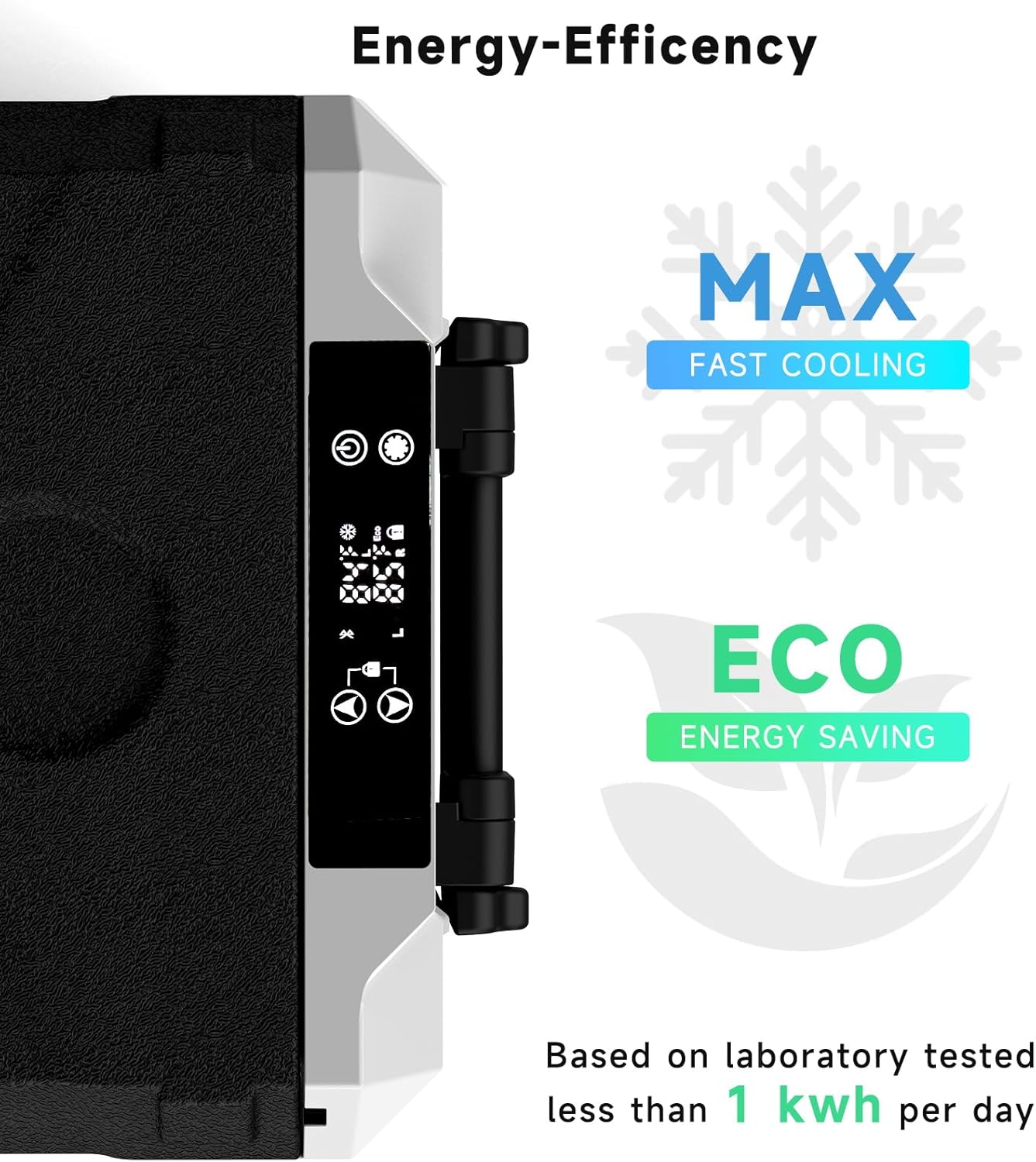 SubSun Electric Cooler, 58QT Car Refrigerator, Portable Freezer 12V/24V DC and 110-240V AC, Plug in Coolers for Vehicles with Wheels, 12 Volt Car Fridge -4℉~68℉