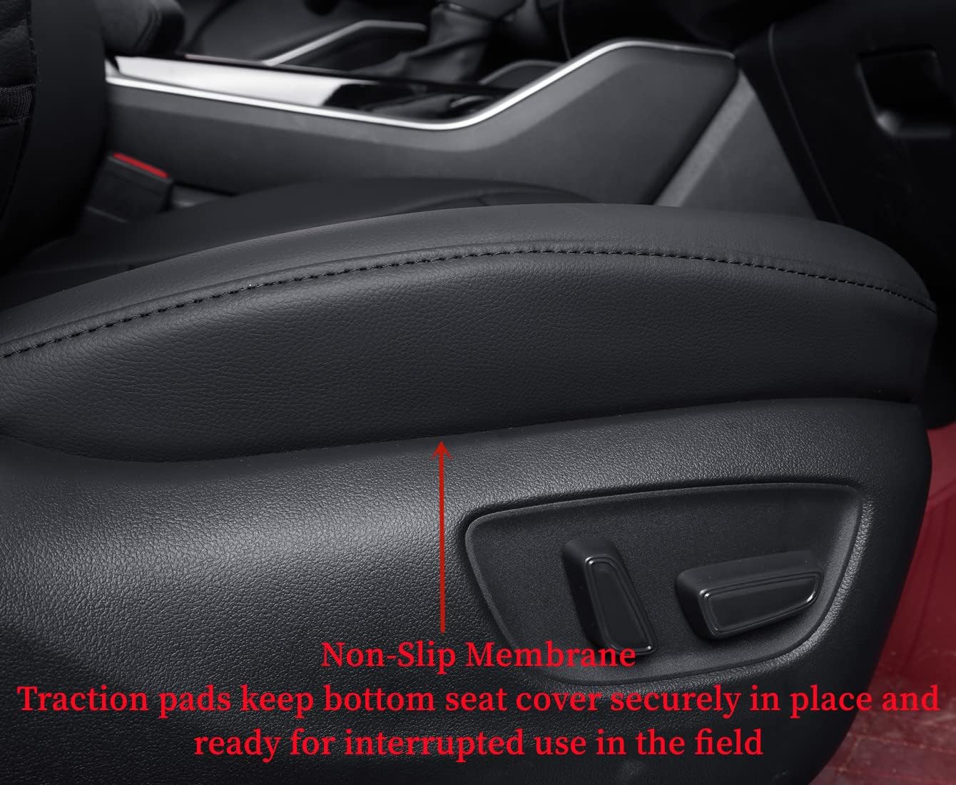 coverdream Custom Seat Covers Compatible with Select Toyota Camry XLE, XSE, XLE V6, XSE V6 2018 2019 2020 2021 2022 2023 Models - Leatherette (Black,Full Set)