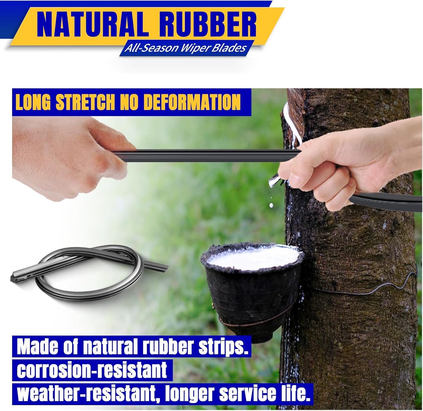 3 wipers Replacement for 2009-2016 Toyota Venza, Windshield Wiper Blades Original Equipment Replacement - 26"/22"/12" (Set of 3) U/J HOOK