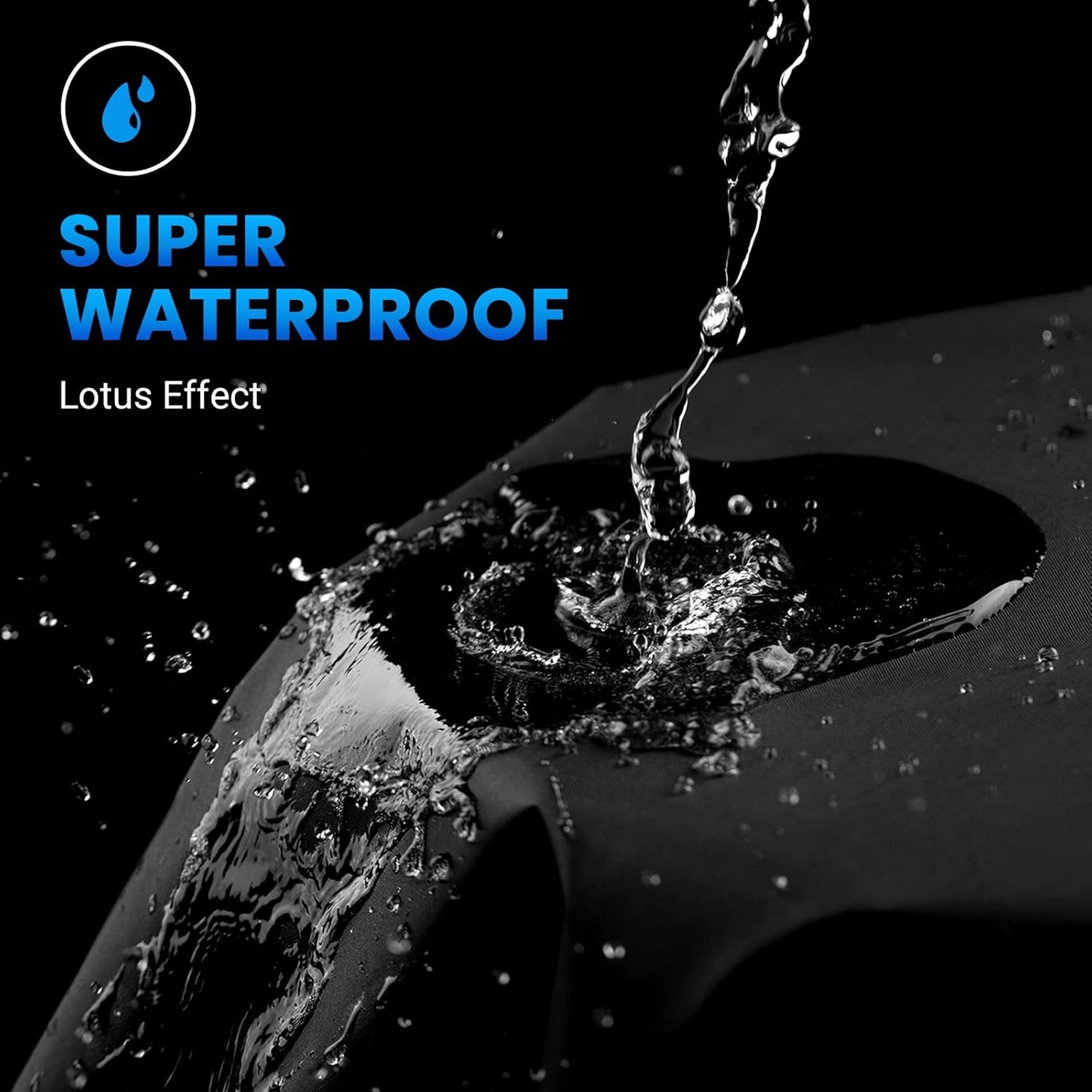 Favoto Motorcycle Cover Waterproof All Season Sun Outdoor Protection Windproof Night Reflective with Lock-Holes Storage Bag Universal Fits up to 116" Motorcycles Vehicle Motorbike Cover