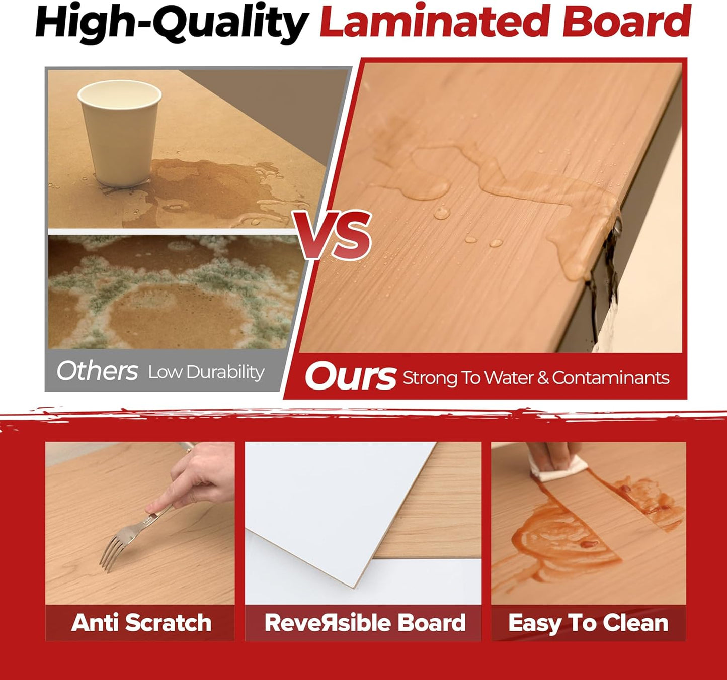 HOMEDANT 5-Tier Laminated Boltless Heavy Duty Metal Shelving Unit Adjustable Garage Storage Utility Rack Shelves Organization Multipurpose Shelf Warehouse Industrial 39.8" W x 18.2" D x 71.3" H 1Pack