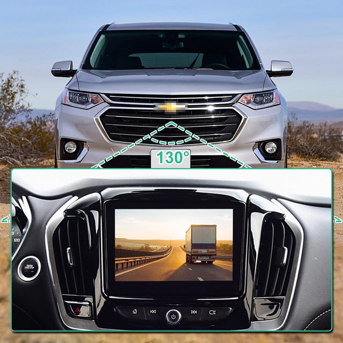 23165927 Front View Camera Replacement for Chevy Traverse 2018-2021, Car Security Camera by GreenYi