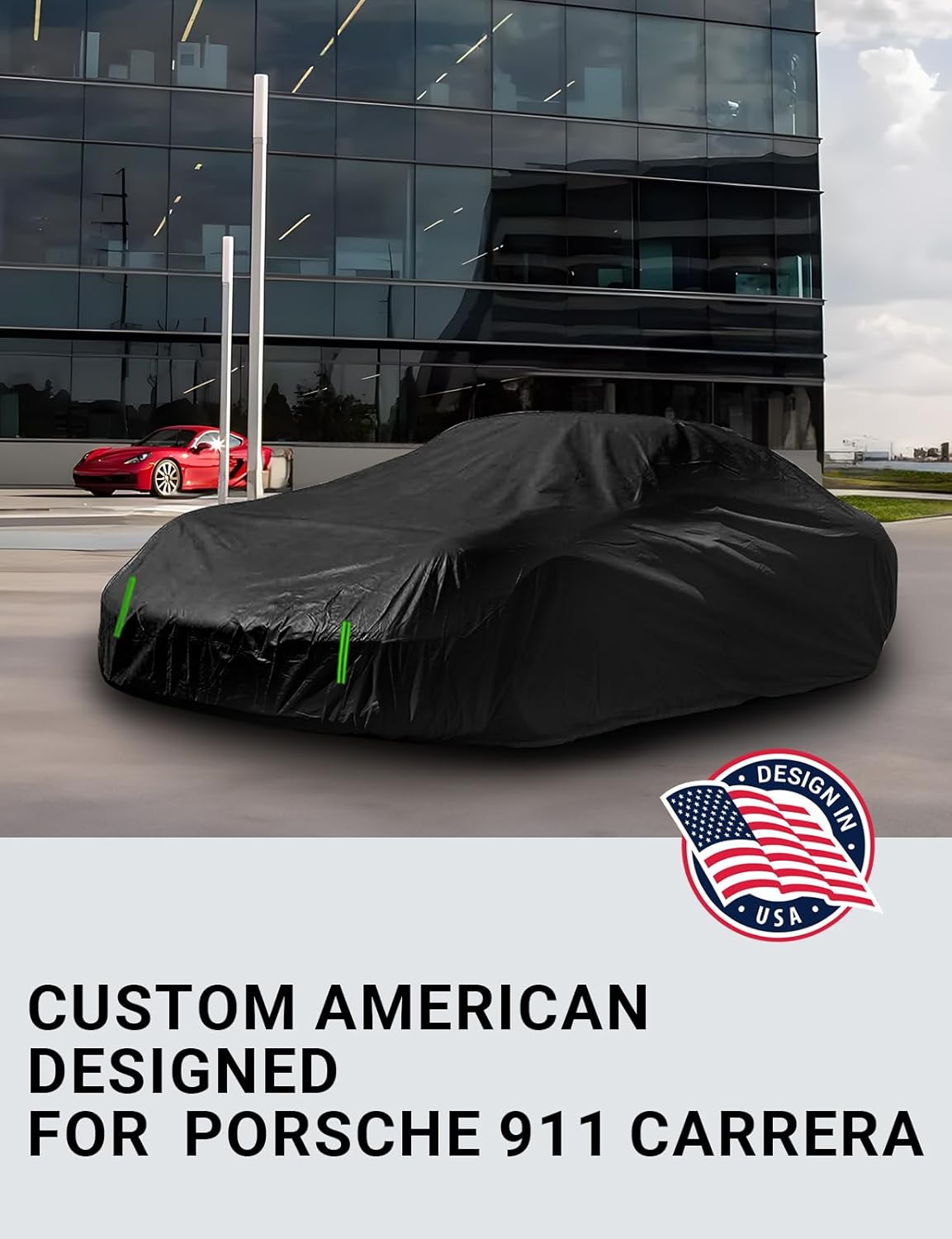 Proadsy 2025 Upgrade Car Cover for Porsche 911 Carrera (996/997 Series) 1998-2024 2025, Windproof All Weather Waterproof Sun Rain UV Dust Snow Protection Full Outdoor Indoor Exterior Car Covers