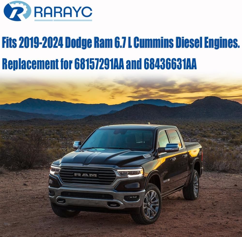 6.7L Cummins Fuel Filter Water Separator set for 2019 2020 2021 2022 2023 2024 Ram Turbo Diesel Engines 68157291AA and 68436631AA