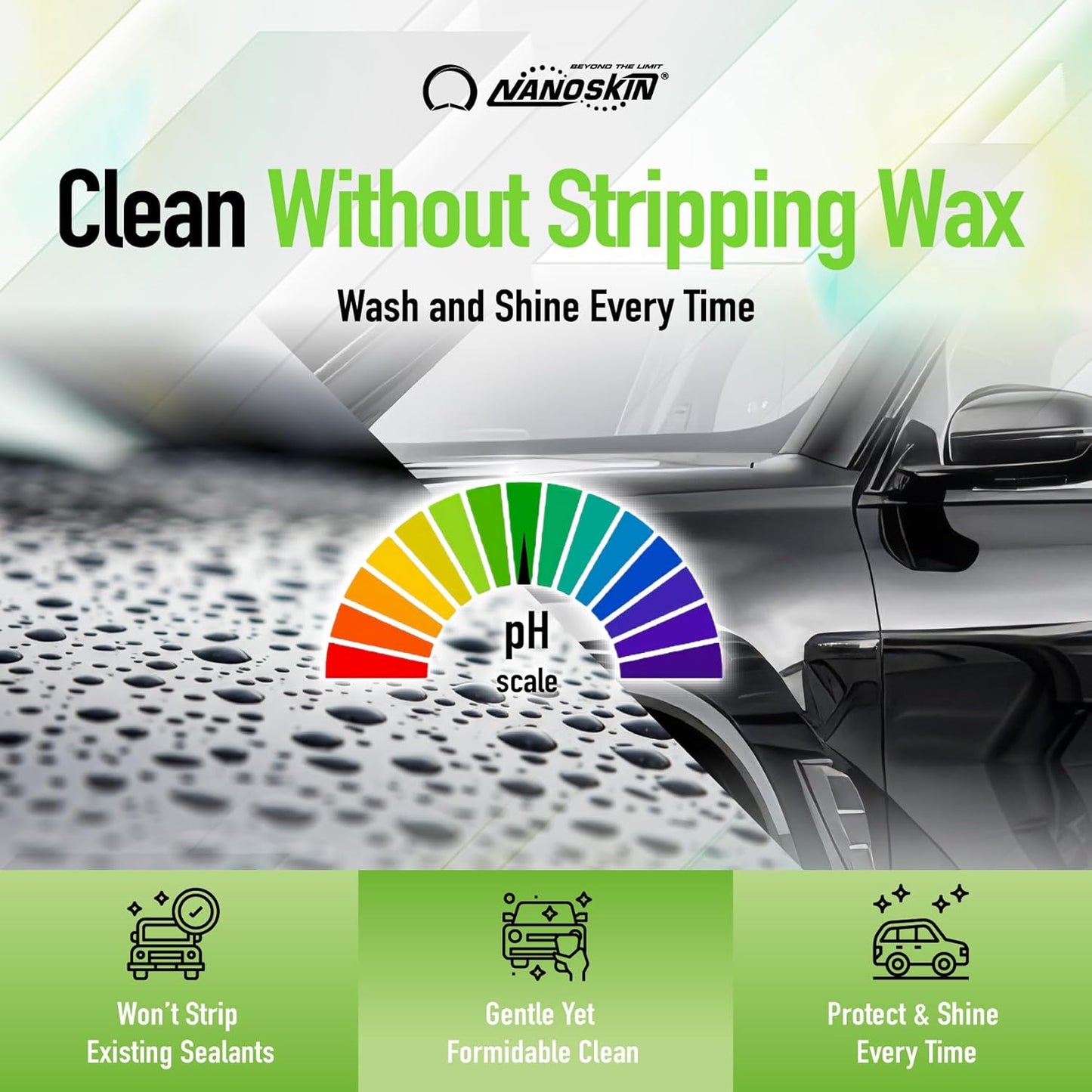 Nanoskin BUBBLE BATH Foaming Car Wash Shampoo 5 Gallons - Works with Foam Cannon, Foam Gun, Bucket Washes, Car Soap for Pressure Washer | For Car, Truck, Motorcycle, RV & More | Green Apple Scented