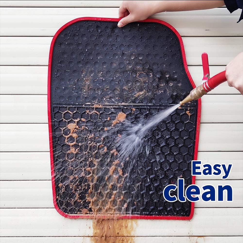 Car Floor Mats Custom Fit for Kia Sportage 2022 2021 2020 2019 2018 2017/2019-2021 Hyundai Tucson Odorless Washable Heavy Rubber (All Weather) Floor Liners Red