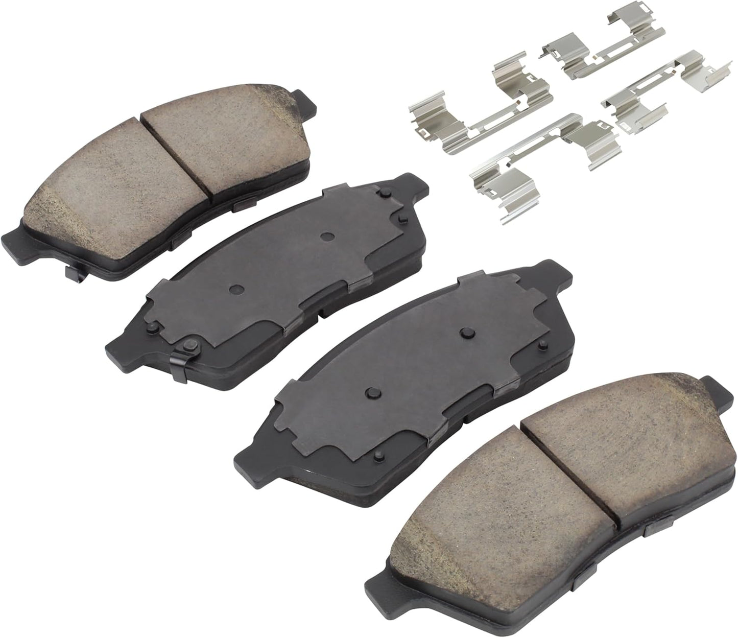 Premium Ceramic Front Brake Pads (1001-1422C) Compatible with Cadillac SRX 2010-2016, Saab 9-4X 2011-2011
